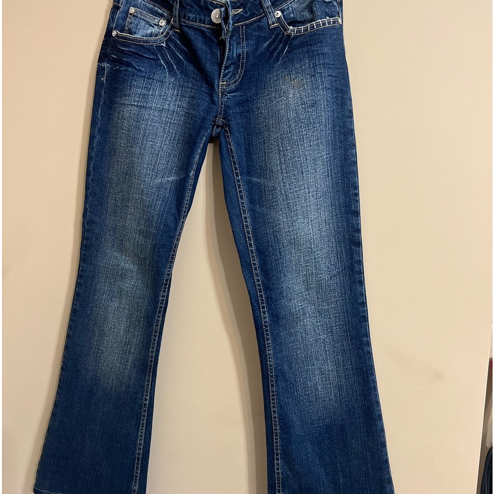 Blue jeans with diamonds